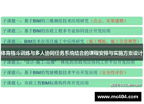 体育格斗训练与多人协同任务系统结合的课程安排与实施方案设计
